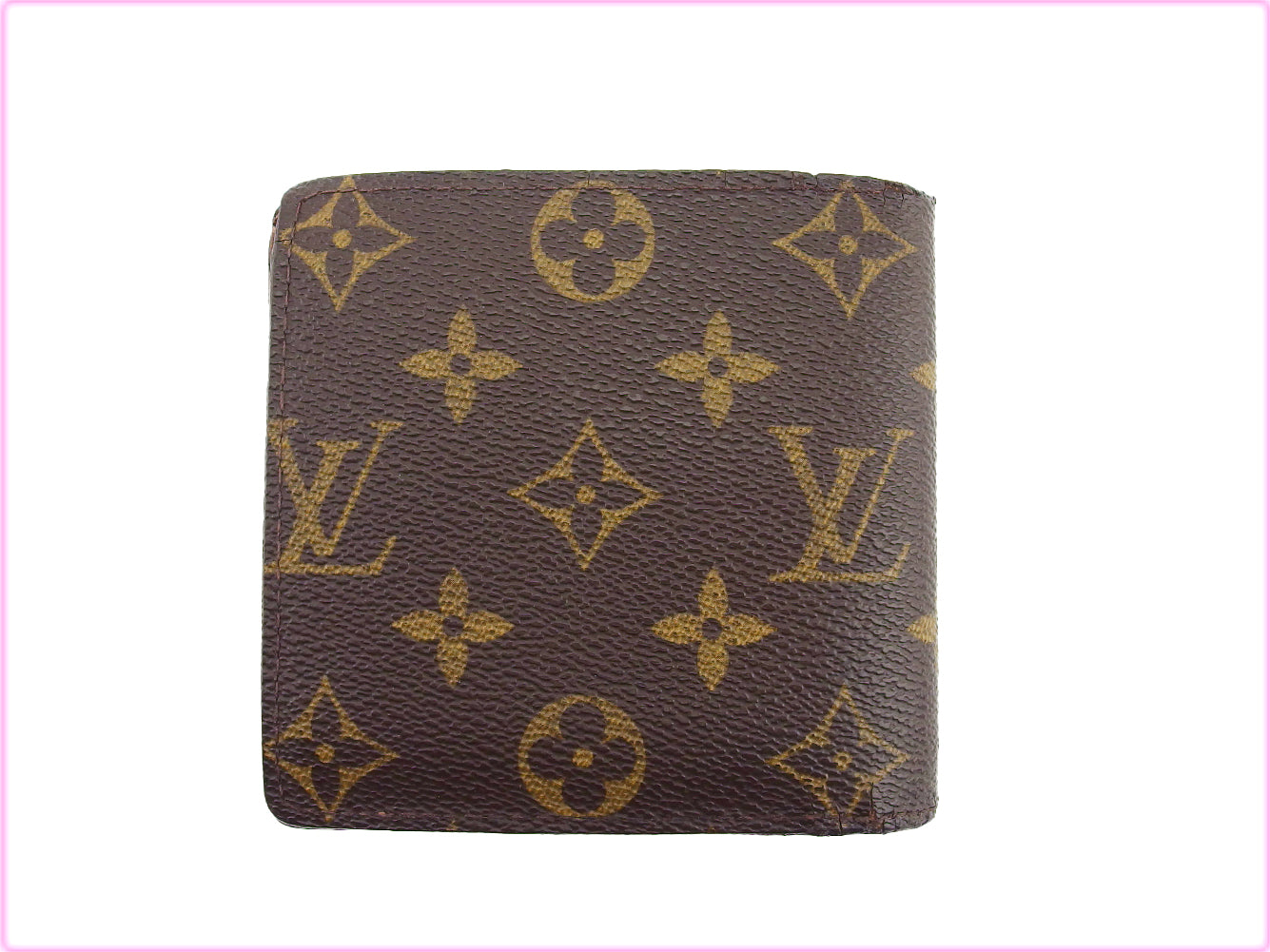 LOUIS VUITTON Bifold Wallet M61665 Brown beige Porte Billets Cartes Crdit Monet