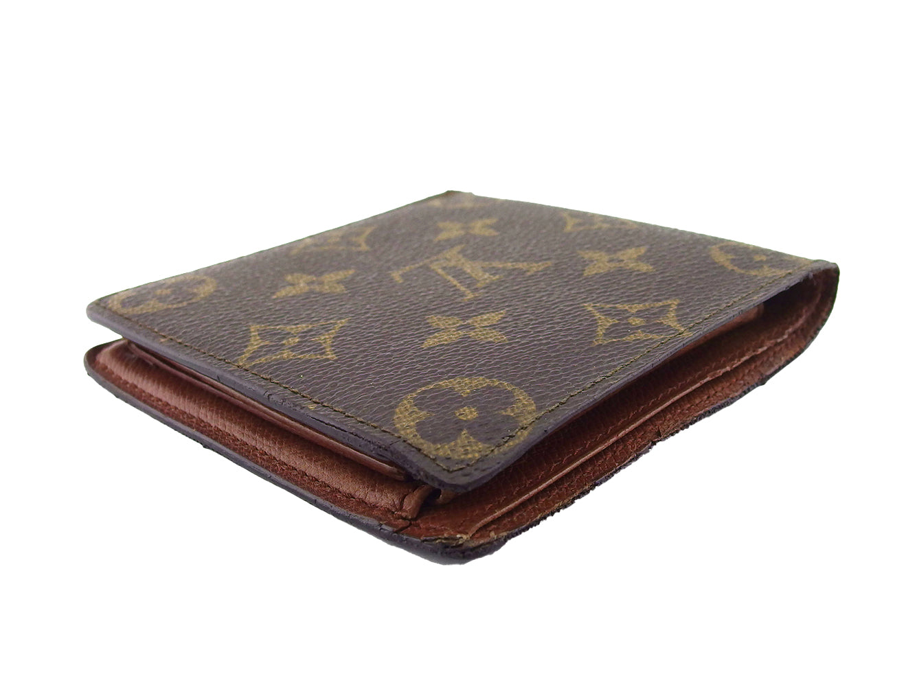 LOUIS VUITTON Bifold Wallet M61665 Brown beige Porte Billets Cartes Crdit Monet