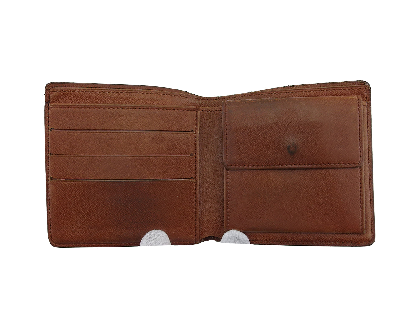 LOUIS VUITTON Bifold Wallet M61665 Brown beige Porte Billets Cartes Crdit Monet