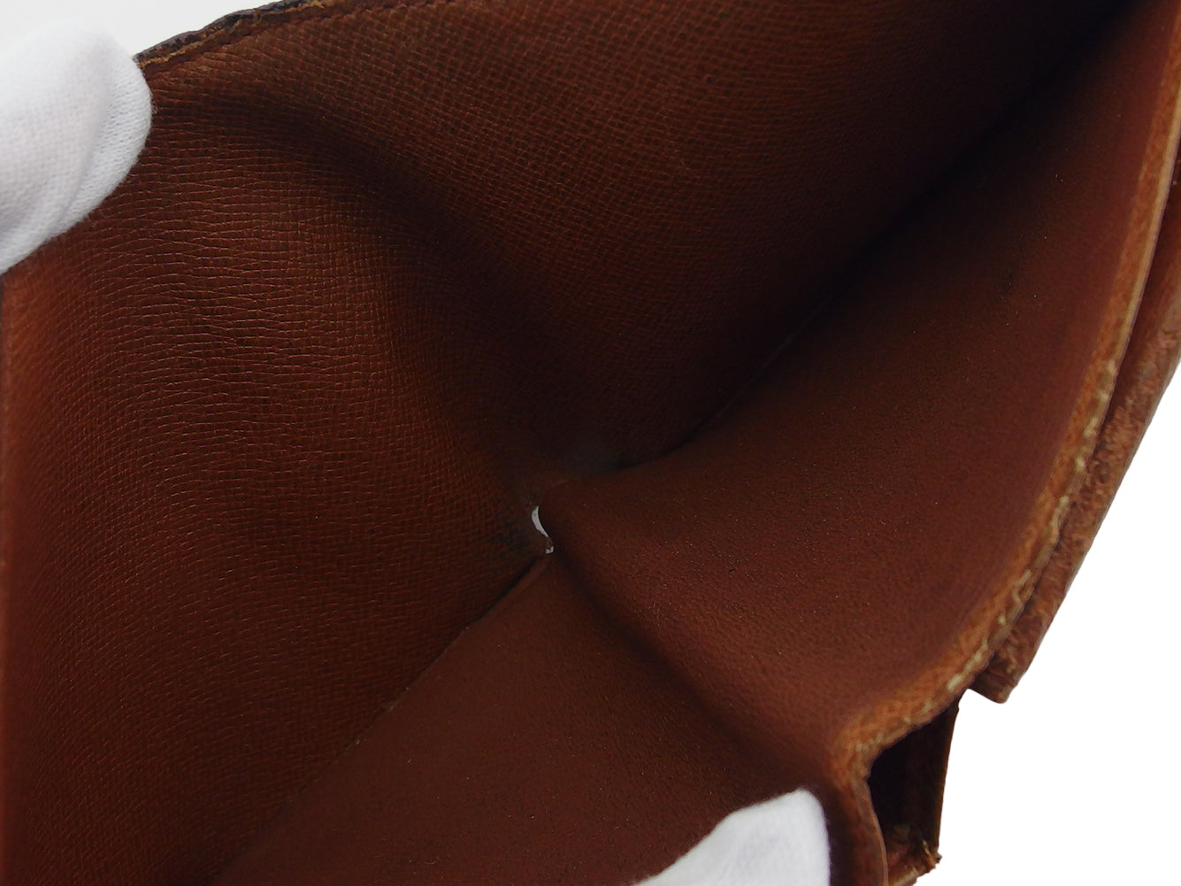 LOUIS VUITTON Bifold Wallet M61665 Brown beige Porte Billets Cartes Crdit Monet
