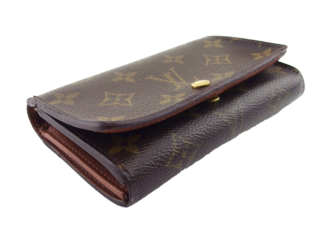 LOUIS VUITTON Long Wallet Purse M61730 Brown beige Portonebi Tresol