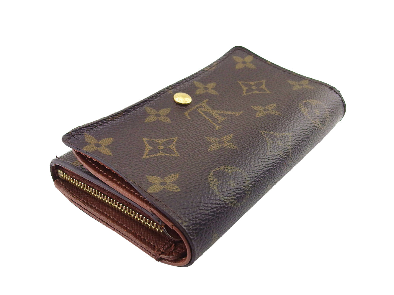 LOUIS VUITTON Long Wallet Purse M61730 Brown beige Portonebi Tresol