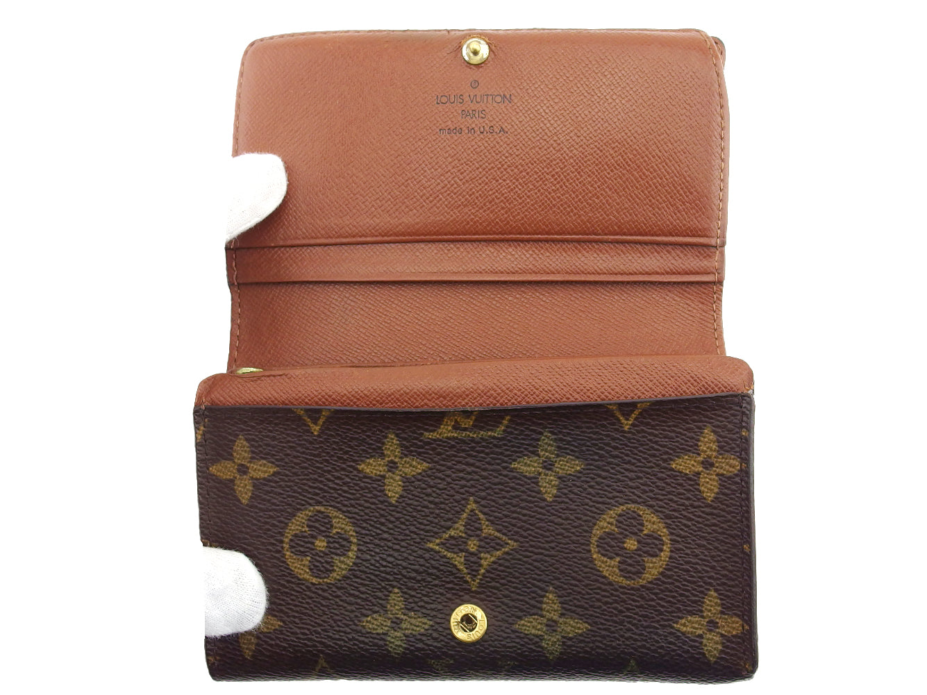 LOUIS VUITTON Long Wallet Purse M61730 Brown beige Portonebi Tresol