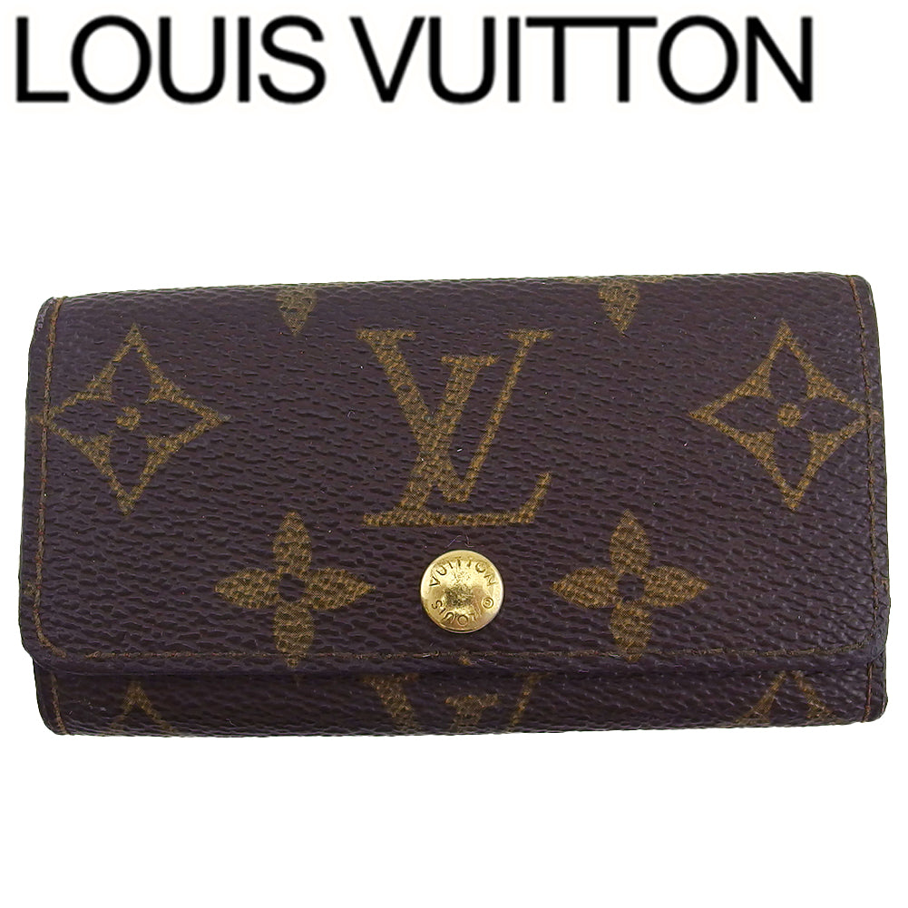 LOUIS VUITTON Key case Key holder M62631 Brown beige Multicles4