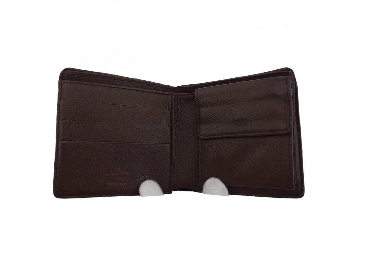 LOUIS VUITTON Bifold Wallet N61665 Brown beige Porte Billets Cartes Crdit Monet