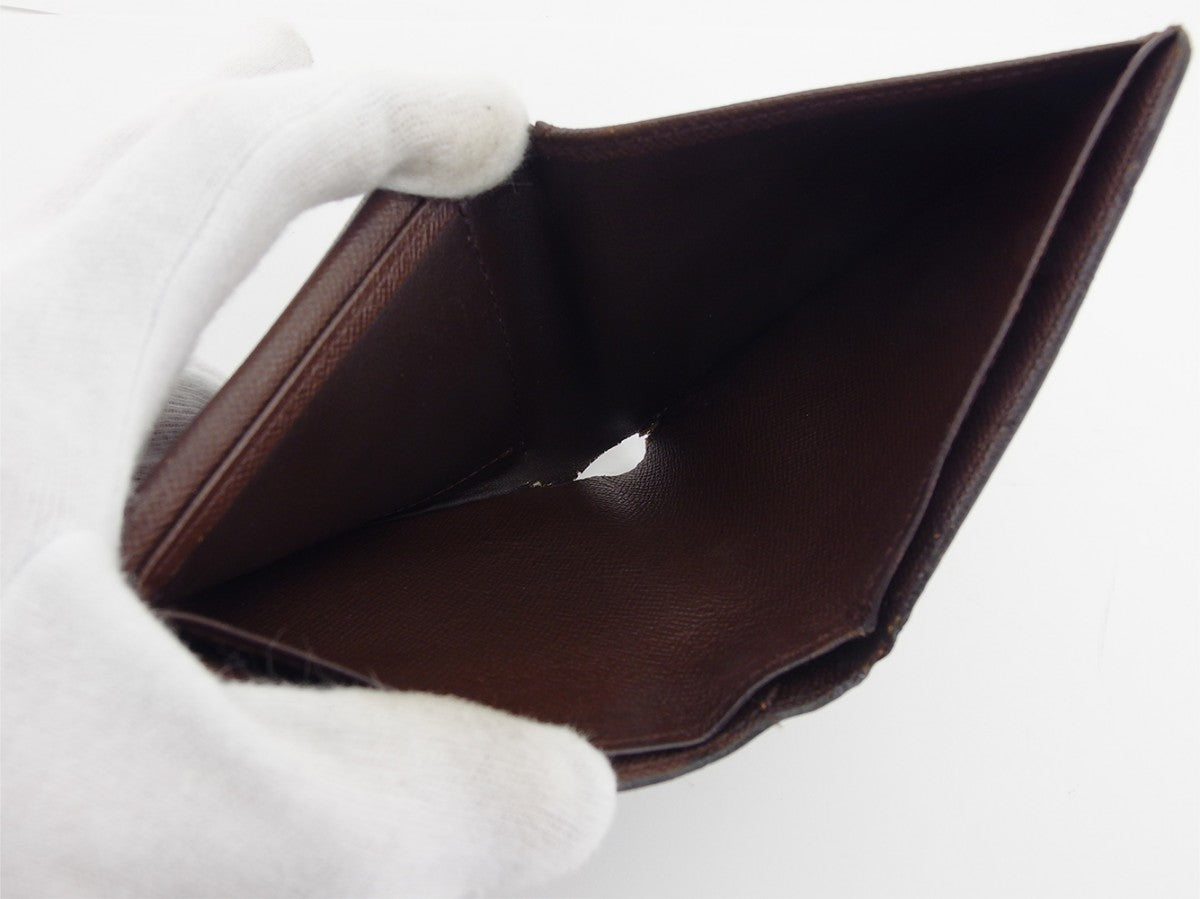 LOUIS VUITTON Bifold Wallet N61665 Brown beige Porte Billets Cartes Crdit Monet