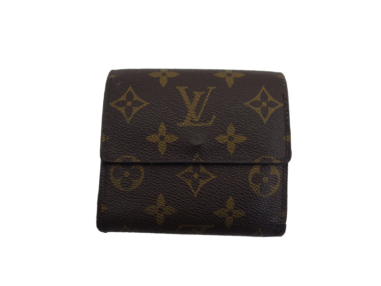 LOUIS VUITTON Bifold Wallet M61652 Brown x beige Portomonet Pie Cartes Crdit