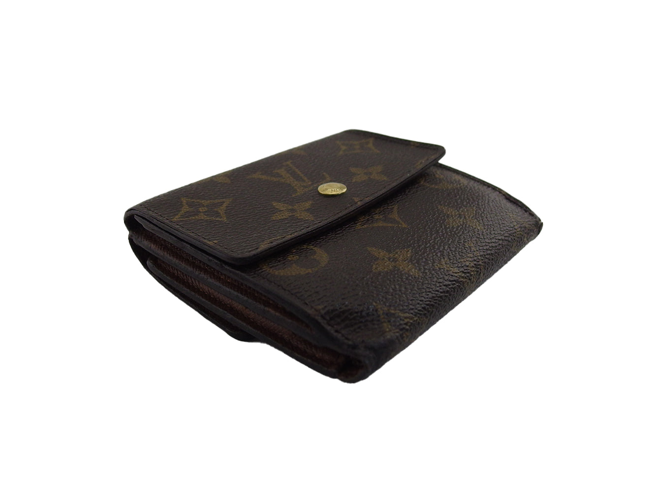 LOUIS VUITTON Bifold Wallet M61652 Brown x beige Portomonet Pie Cartes Crdit