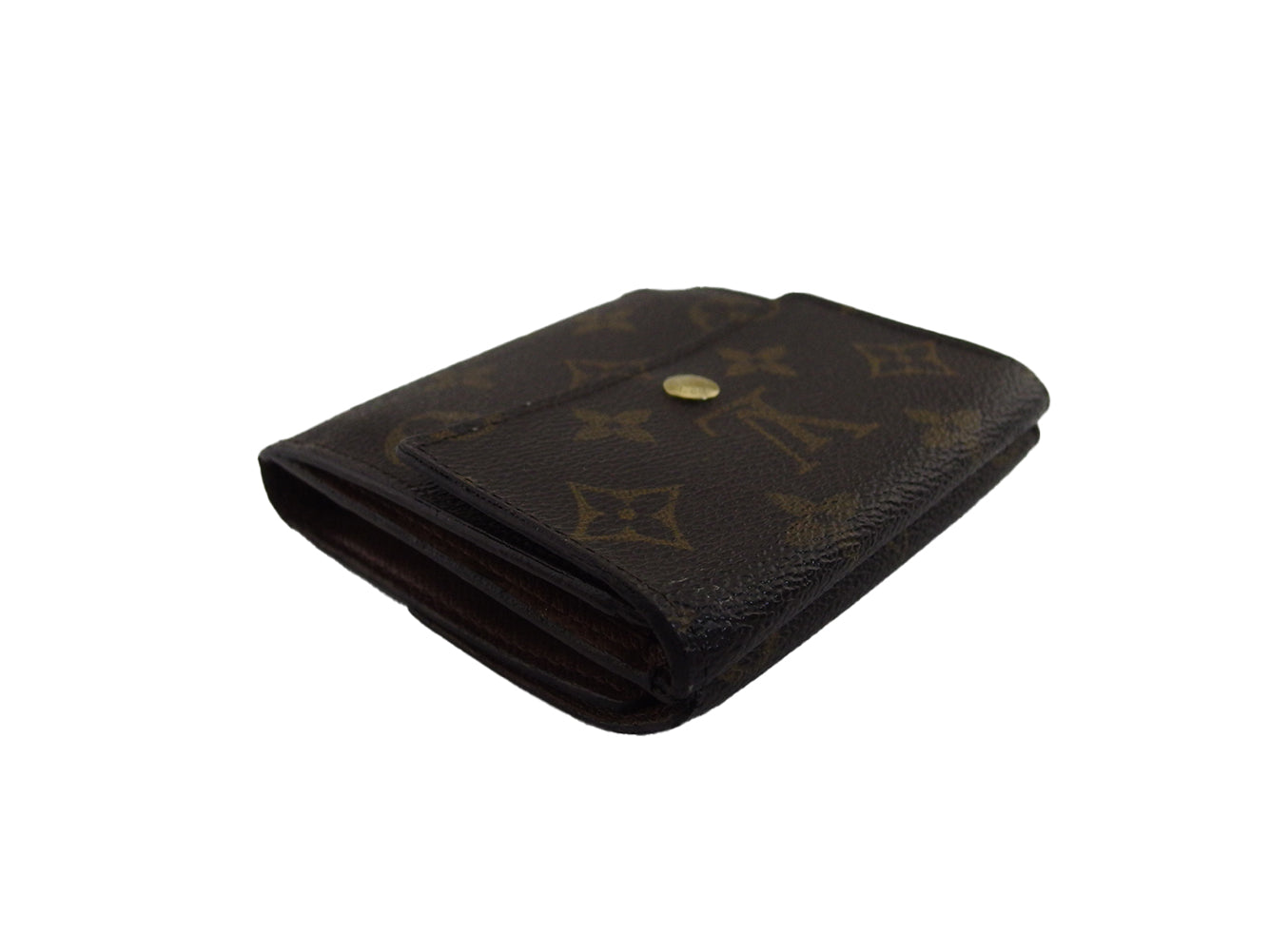 LOUIS VUITTON Bifold Wallet M61652 Brown x beige Portomonet Pie Cartes Crdit