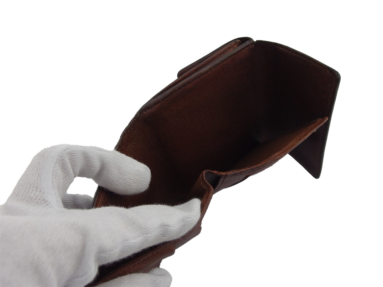 LOUIS VUITTON Bifold Wallet M61652 Brown x beige Portomonet Pie Cartes Crdit