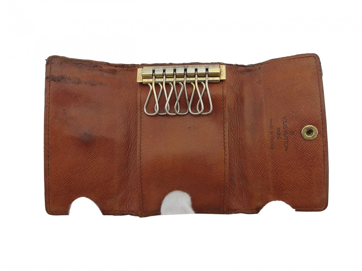LOUIS VUITTON Key case Key holder M62630 Brown beige Multicles6