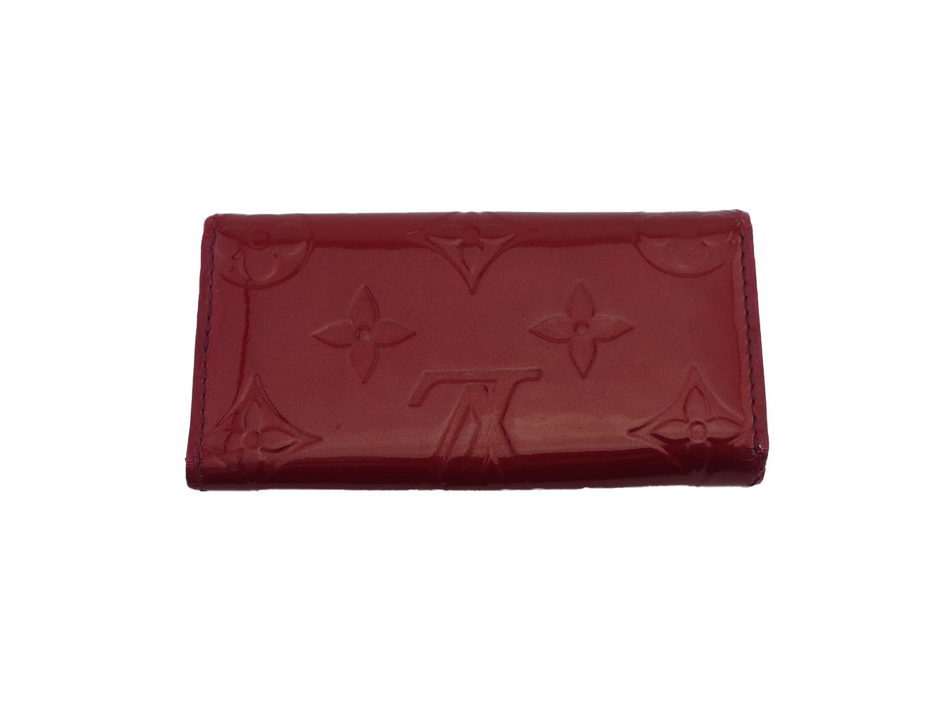 LOUIS VUITTON Key case Key holder M91976 Red Multicles4