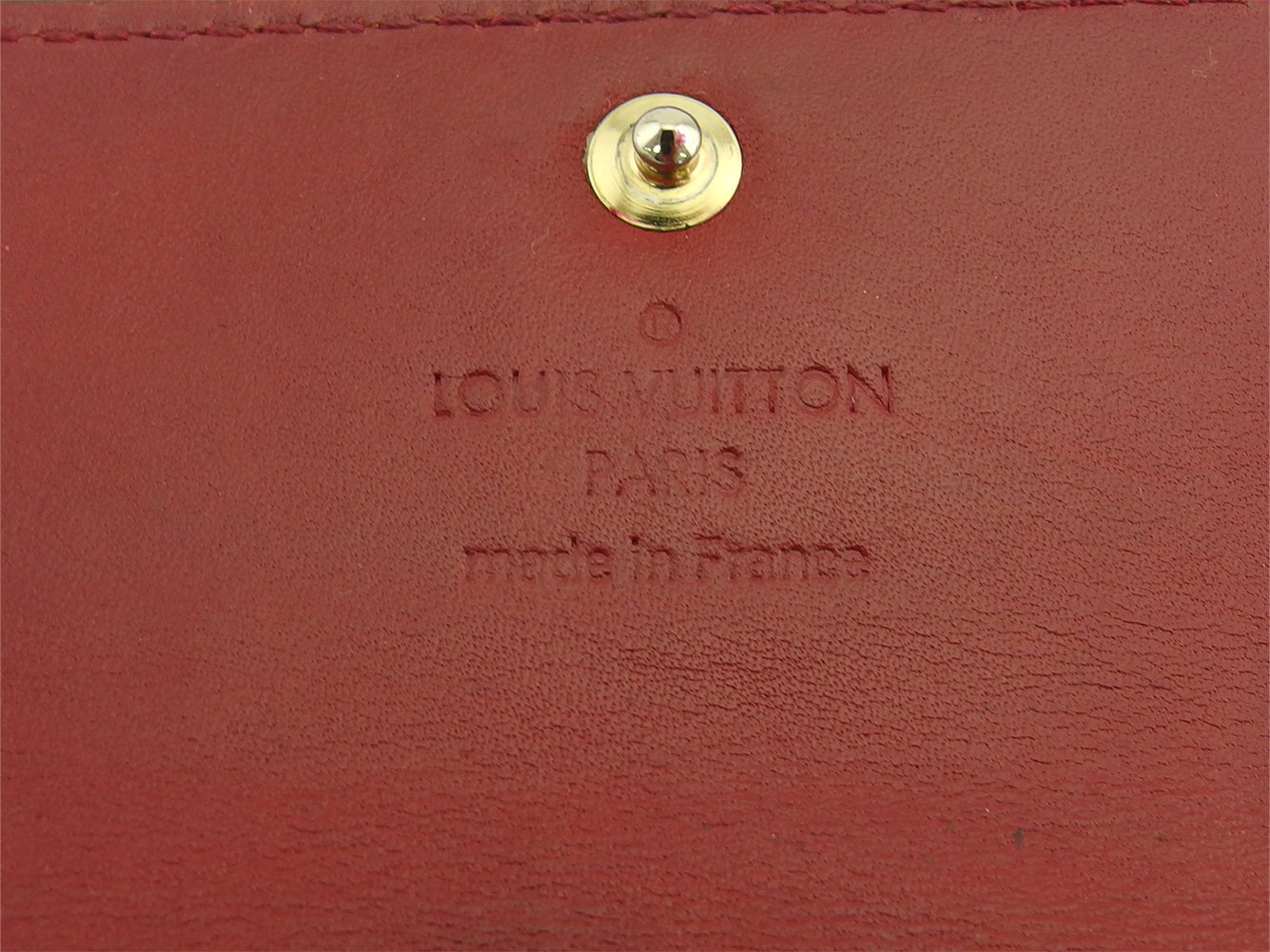 LOUIS VUITTON Key case Key holder M91976 Red Multicles4