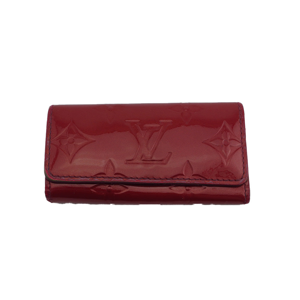 LOUIS VUITTON Key case Key holder M91976 Red Multicles4