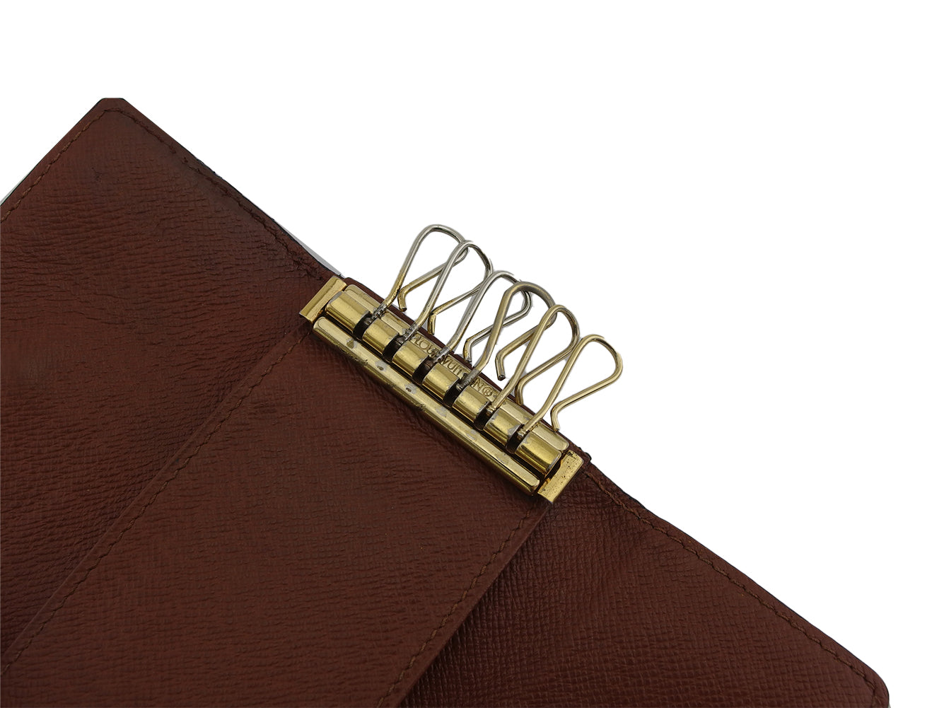 LOUIS VUITTON Key case Key holder M62630 Brown beige Multicles6