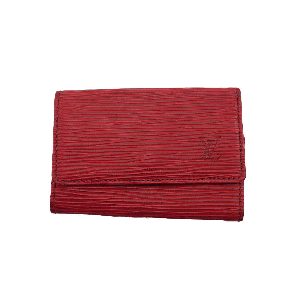 LOUIS VUITTON Key case Key holder M63817 Red Multicles6