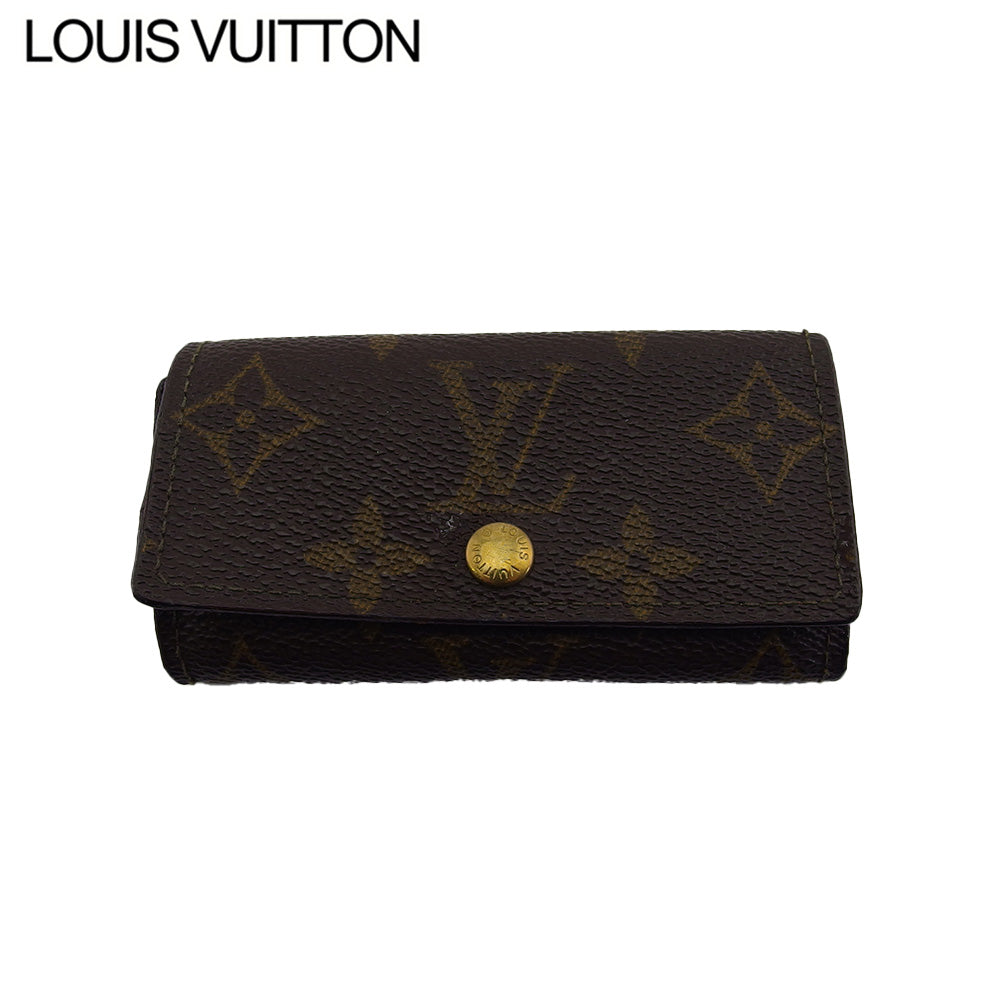 LOUIS VUITTON Key case Key holder M62631 Brown beige Multicles4