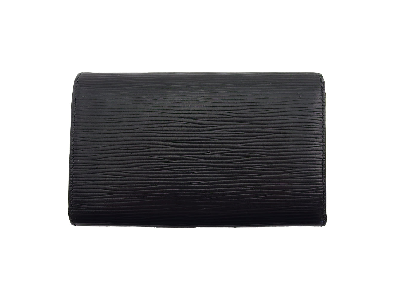 LOUIS VUITTON Long Wallet Purse M63502 black Portonebi Tresol