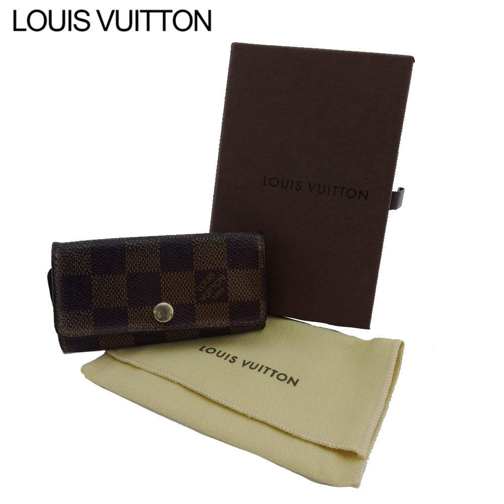 LOUIS VUITTON Key case Key holder N62631 Brown beige Multicles4