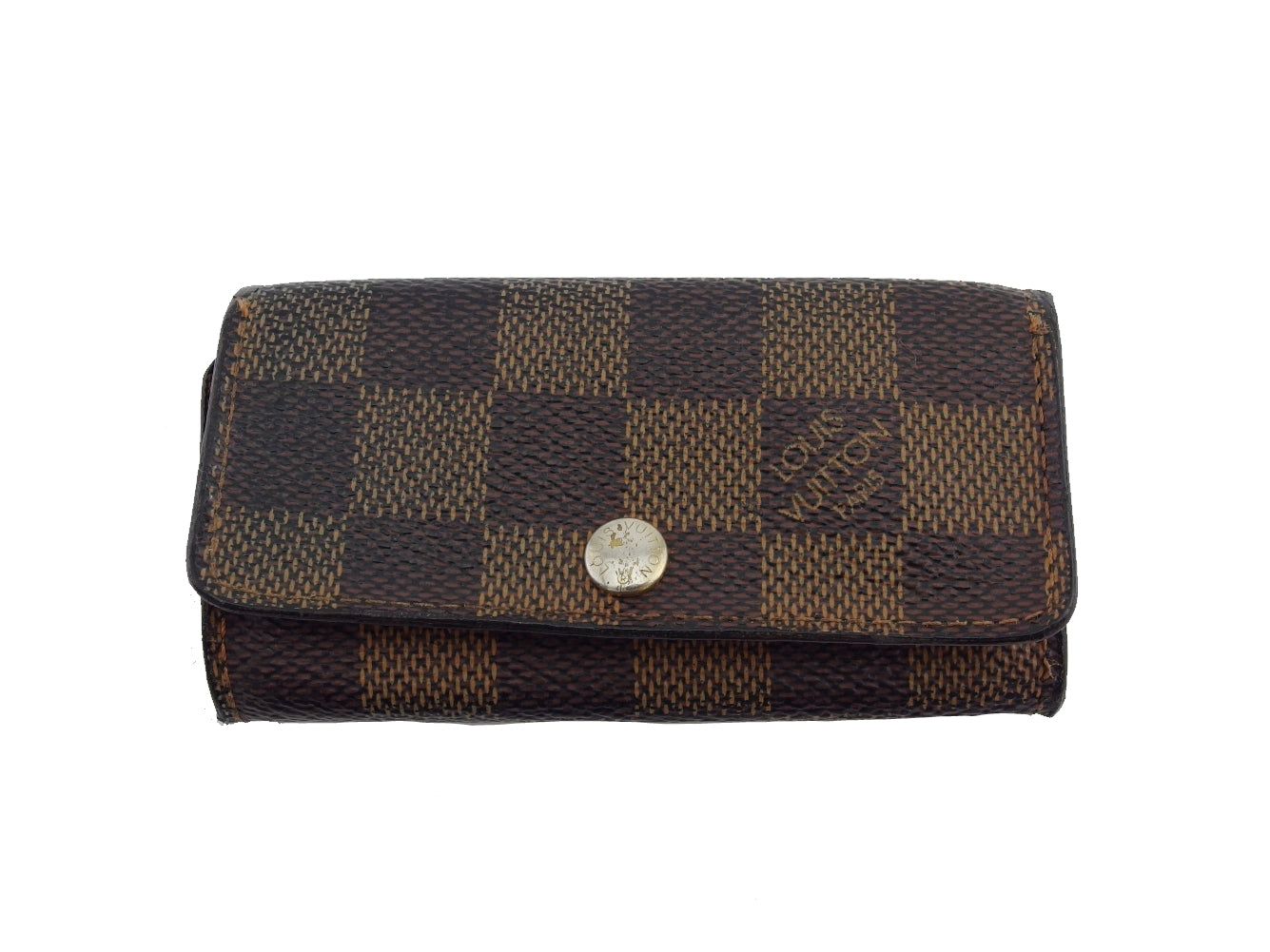 LOUIS VUITTON Key case Key holder N62631 Brown beige Multicles4
