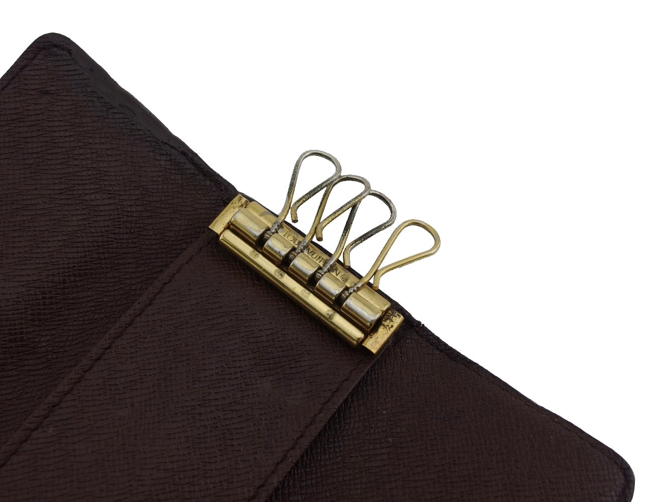 LOUIS VUITTON Key case Key holder N62631 Brown beige Multicles4