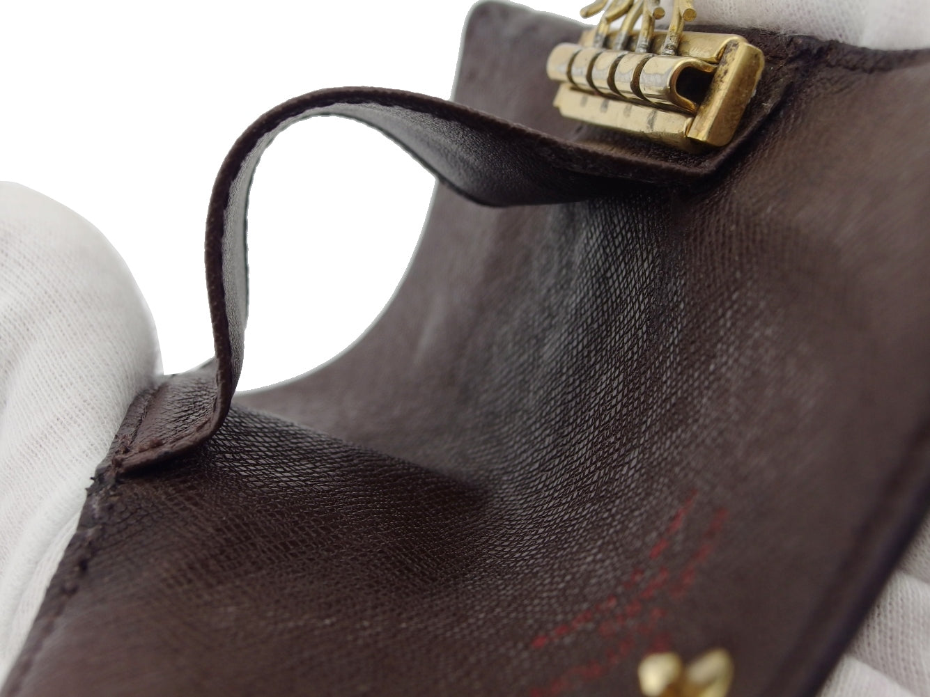 LOUIS VUITTON Key case Key holder N62631 Brown beige Multicles4