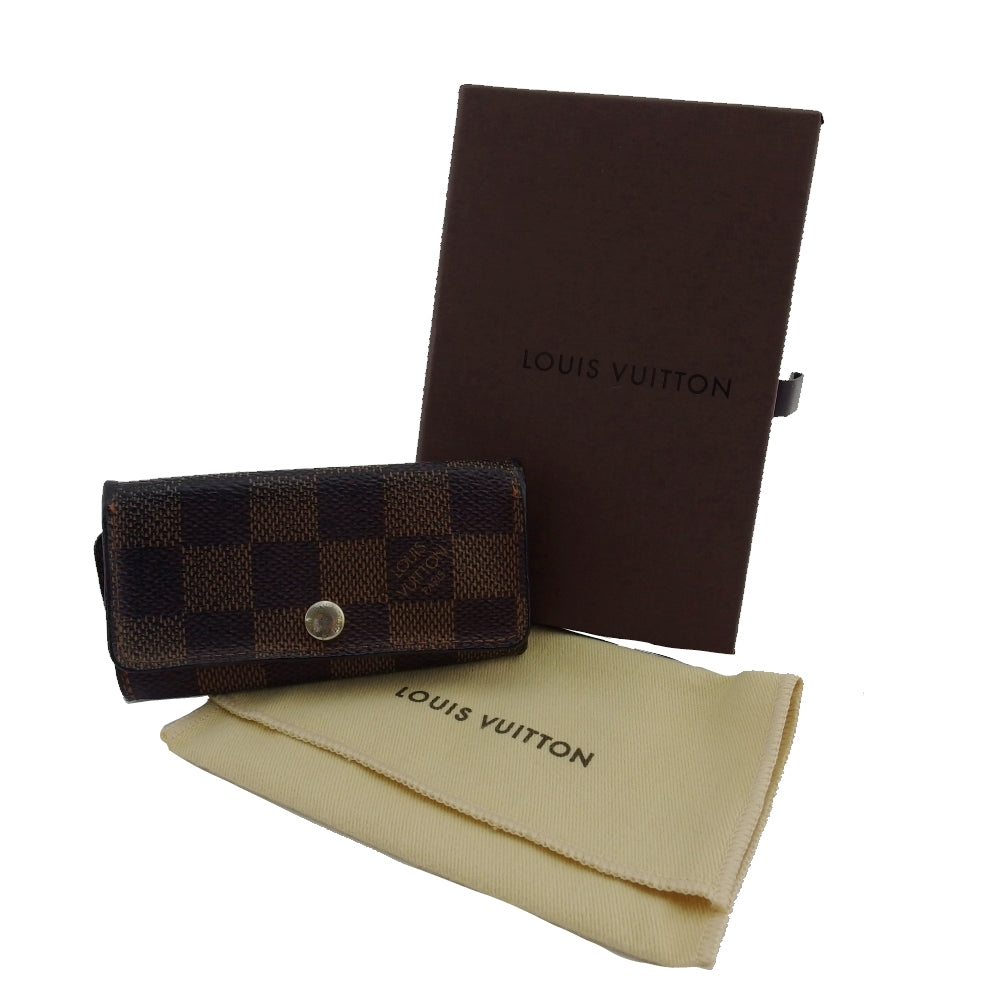 LOUIS VUITTON Key case Key holder N62631 Brown beige Multicles4
