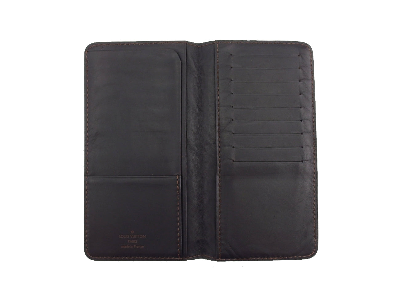 LOUIS VUITTON Bill Compartment M92999 Brown Porte Valeurs Cartes Credit