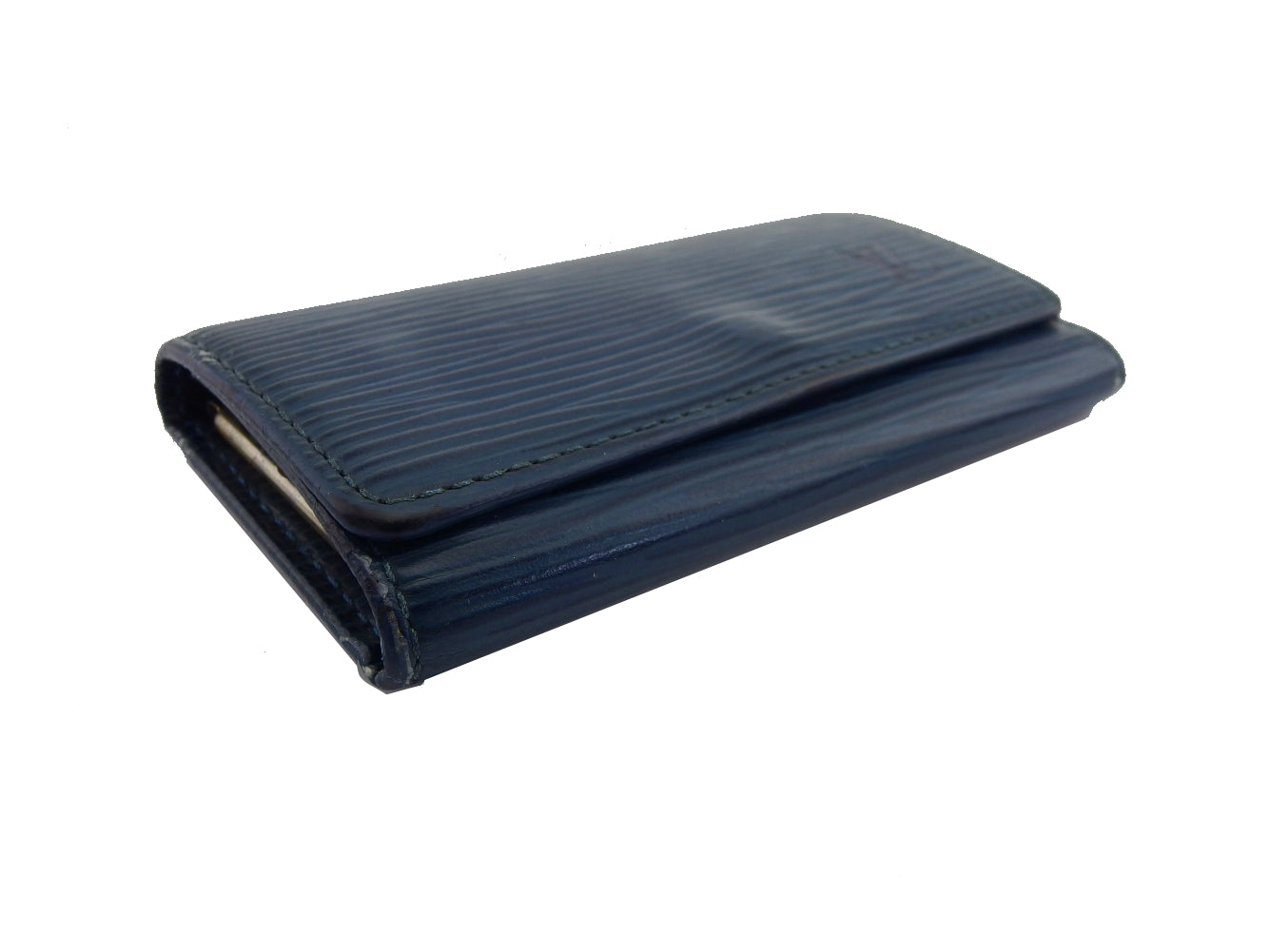 LOUIS VUITTON Key case Key holder blue Multicles4