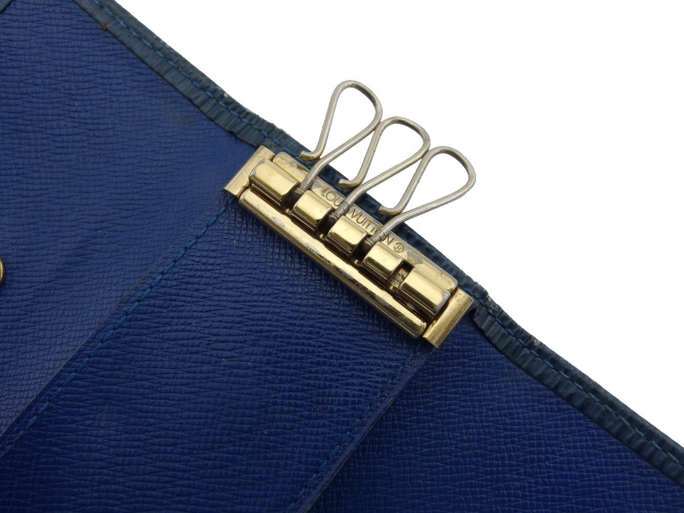LOUIS VUITTON Key case Key holder blue Multicles4