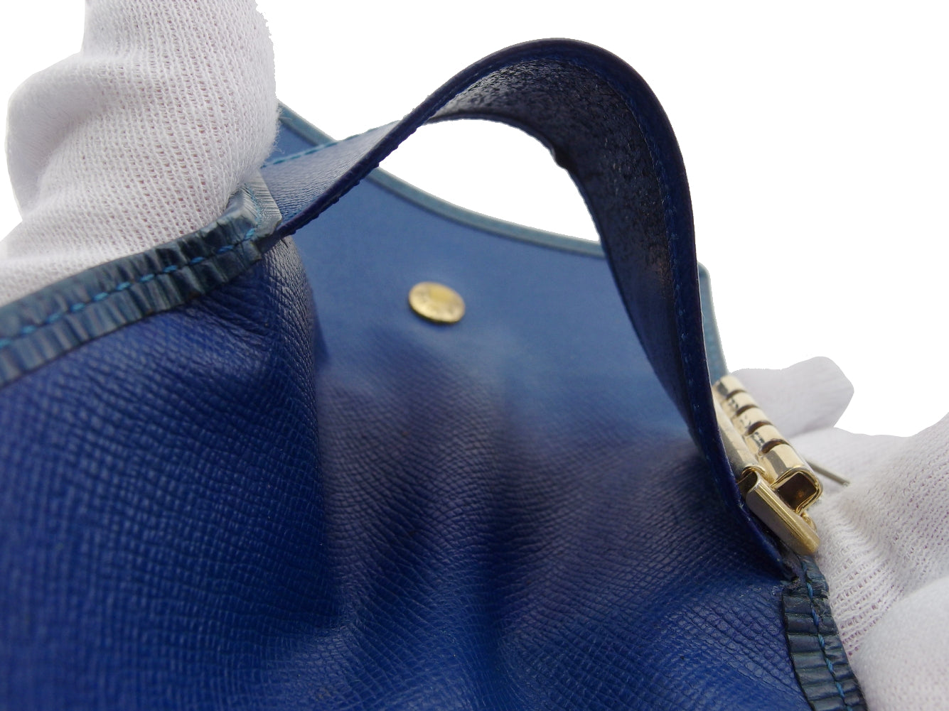 LOUIS VUITTON Key case Key holder blue Multicles4