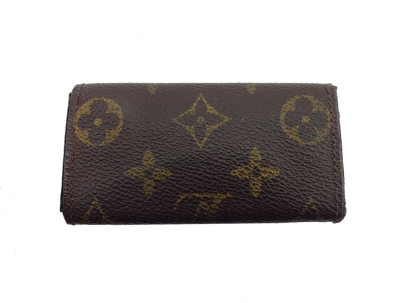 LOUIS VUITTON Key case Key holder Brown x beige Multicles4