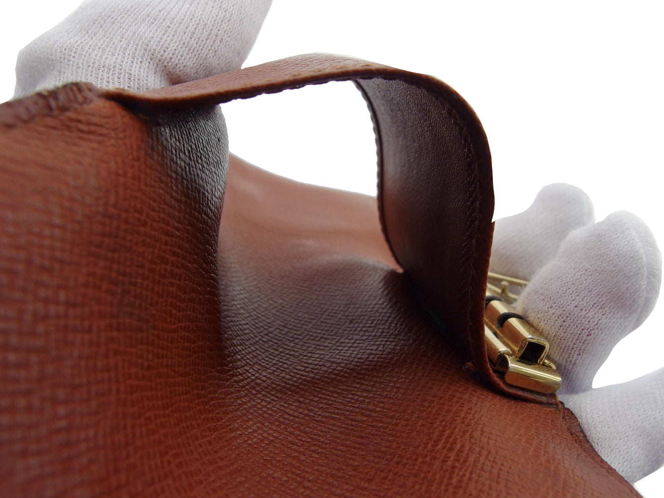 LOUIS VUITTON Key case Key holder Brown x beige Multicles6