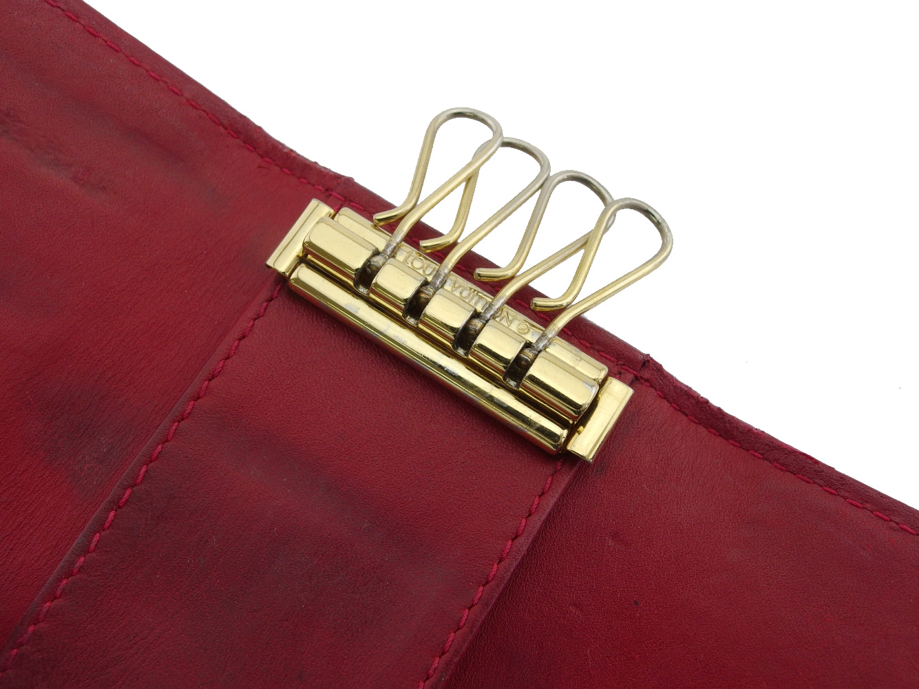 LOUIS VUITTON Key case Key holder Red Multicles4