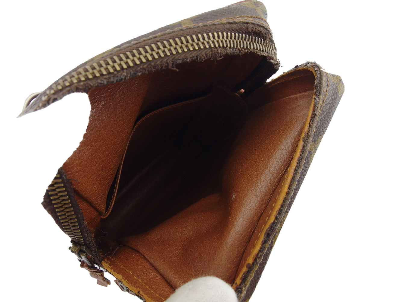 LOUIS VUITTON Shoulder Bag No.169 Brown beige Sac de Poche