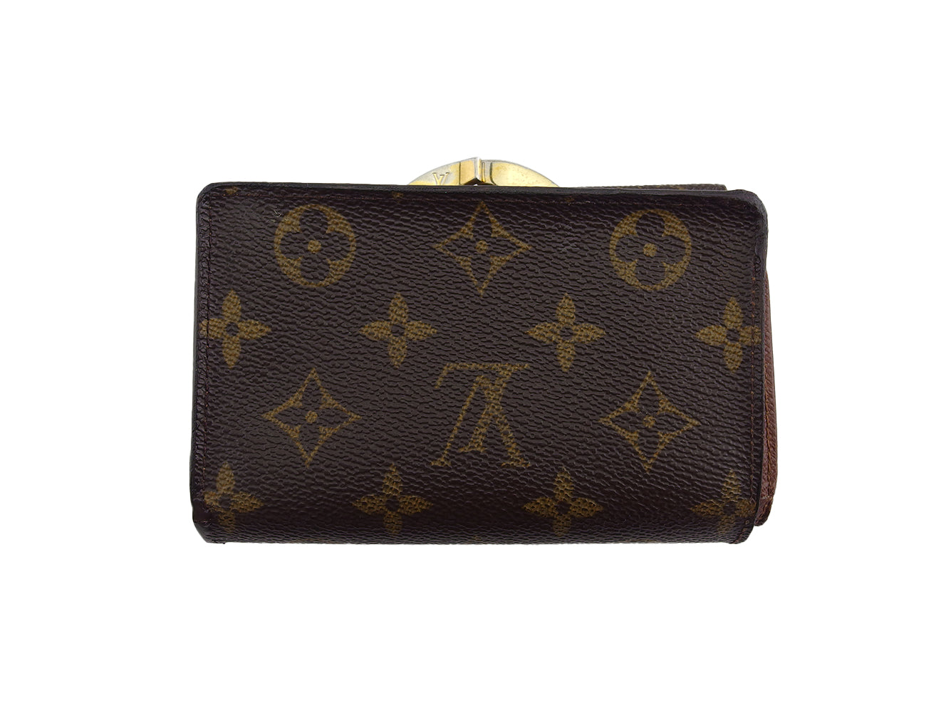 LOUIS VUITTON Bifold Wallet M61674 Brown beige Portefeuille Viennoiserie