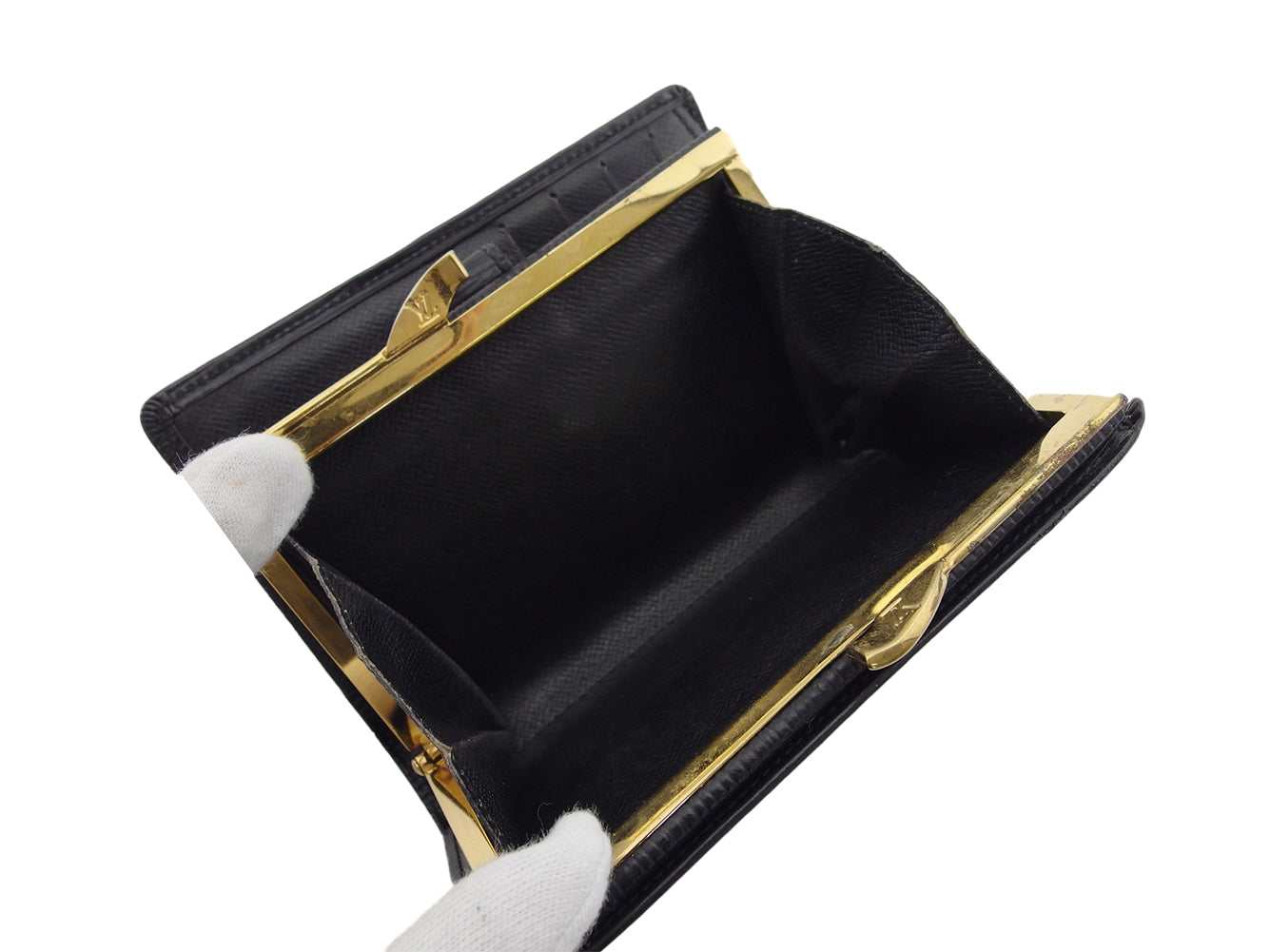 LOUIS VUITTON Bifold Wallet Noir Portonet Bie Vienova