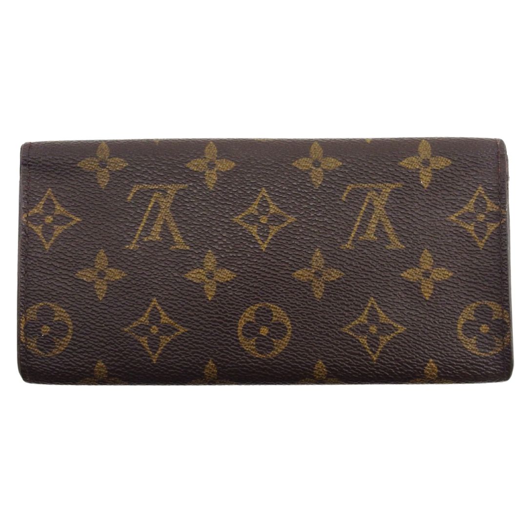 LOUIS VUITTON Bill Compartment Brown x beige Porto Circle Bifold