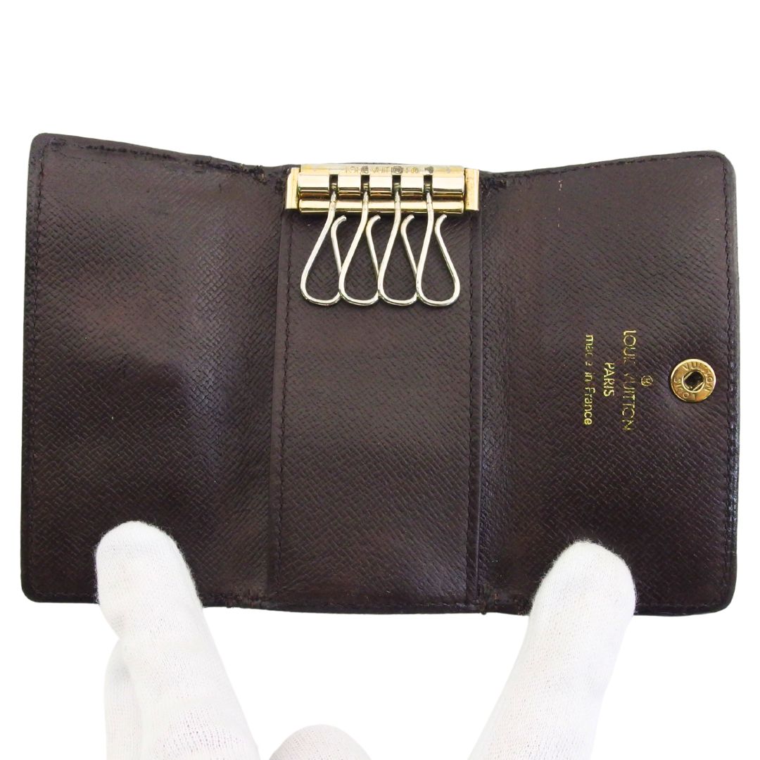 LOUIS VUITTON Key case Key holder N62631 Brown beige Multicles4