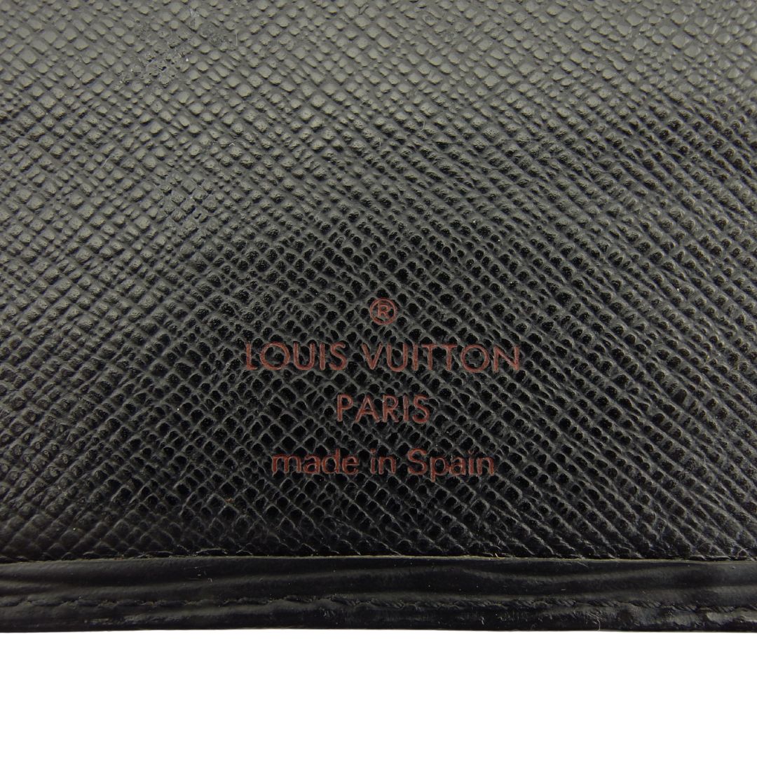 LOUIS VUITTON Bill Compartment M63732 black Portochequier Cartes Crdit