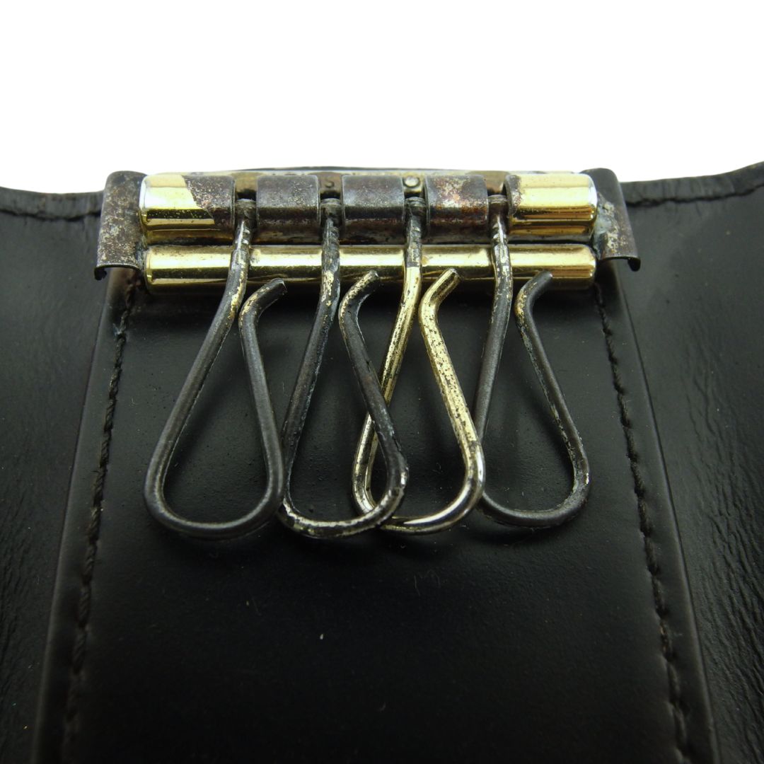 LOUIS VUITTON Key case Key holder Matte black x pink Multicles4