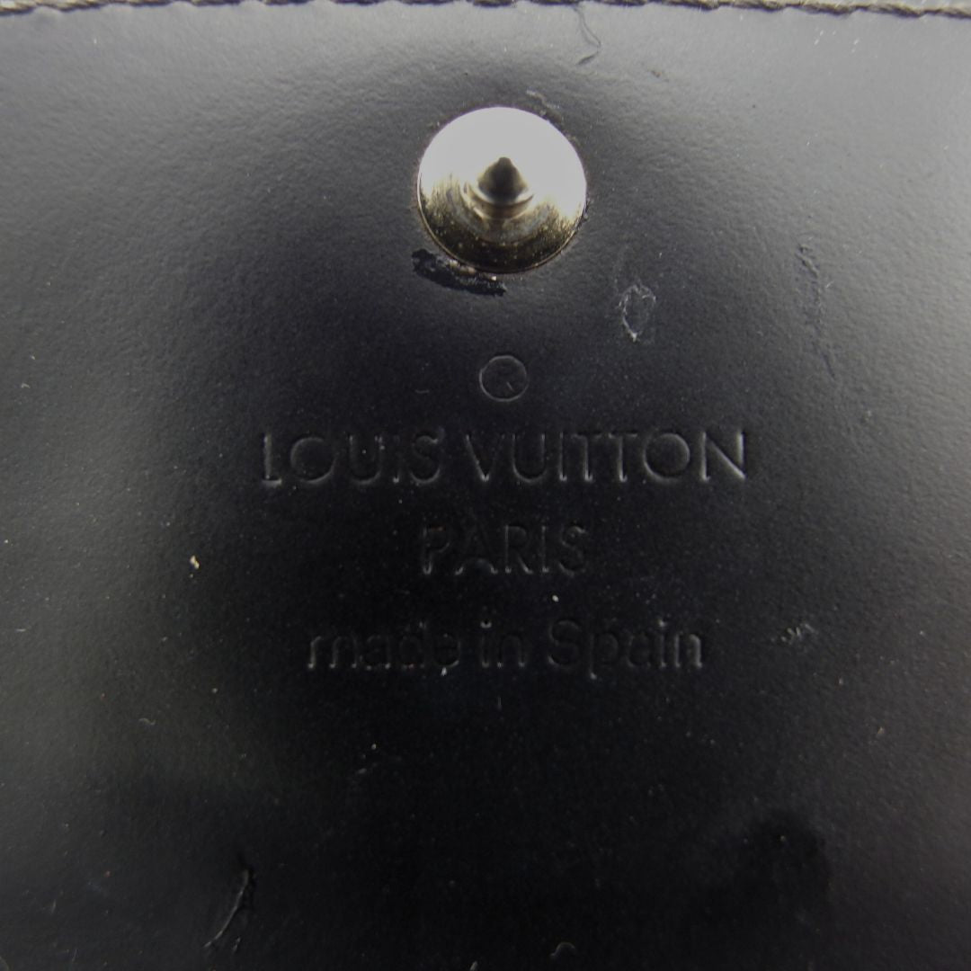 LOUIS VUITTON Key case Key holder Matte black x pink Multicles4