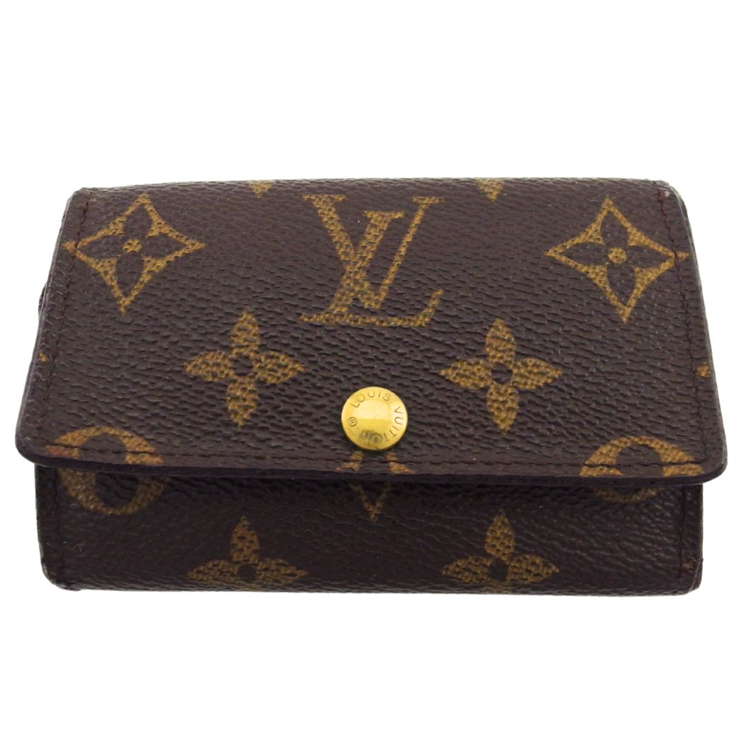 LOUIS VUITTON Key case Key holder Brown x beige x gold Multicles6