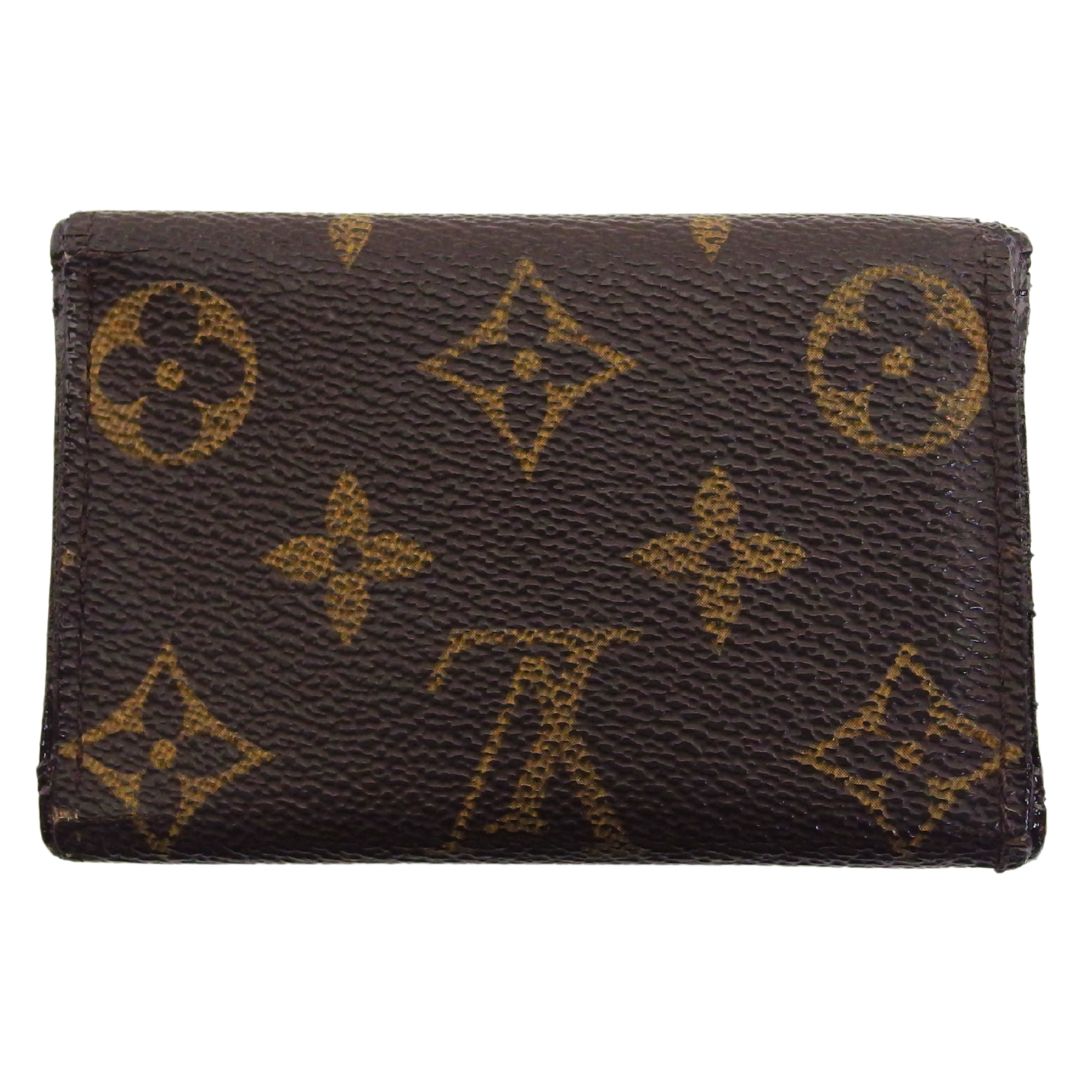 LOUIS VUITTON Key case Key holder Brown x beige x gold Multicles6
