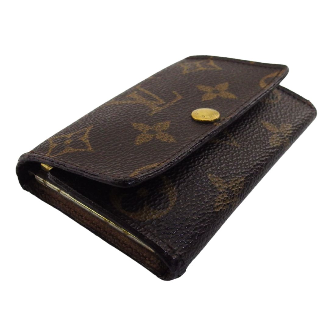LOUIS VUITTON Key case Key holder Brown x beige x gold Multicles6