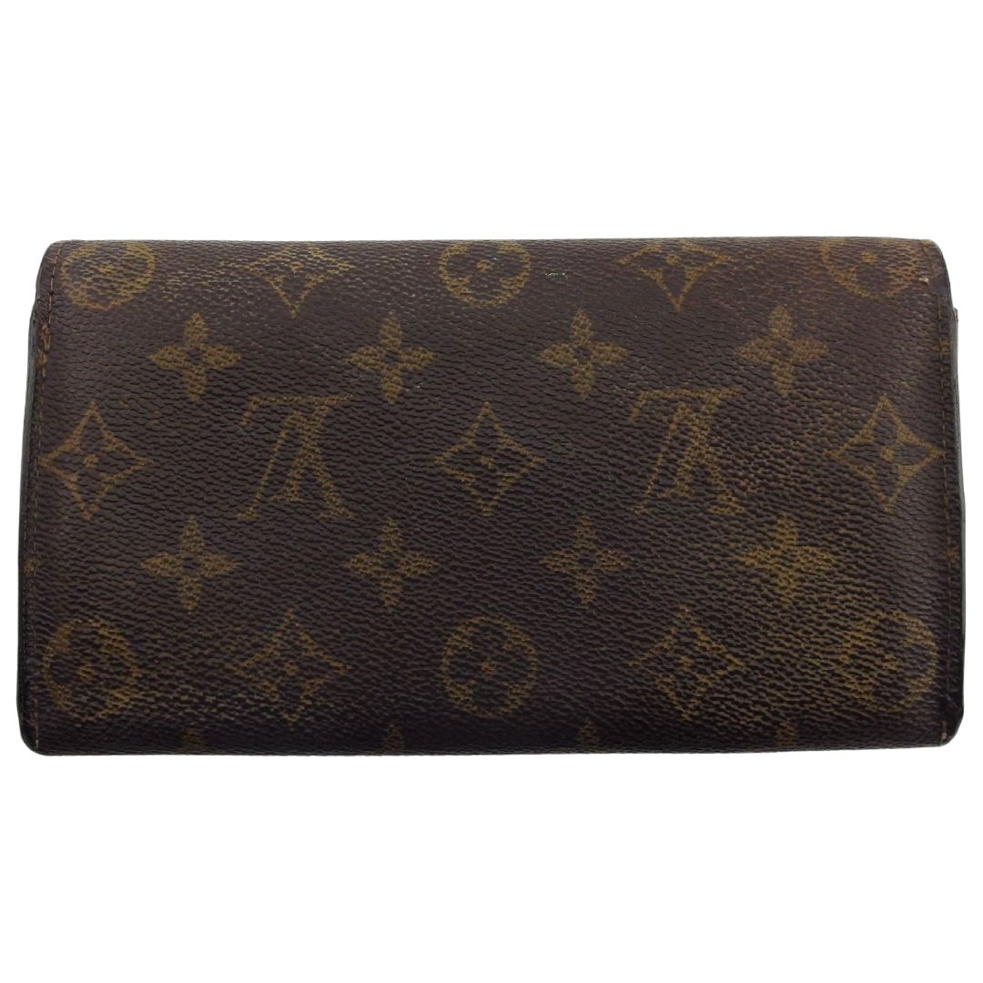 LOUIS VUITTON Long Wallet Purse M61725 Brown beige Pochette Porto Monécredi