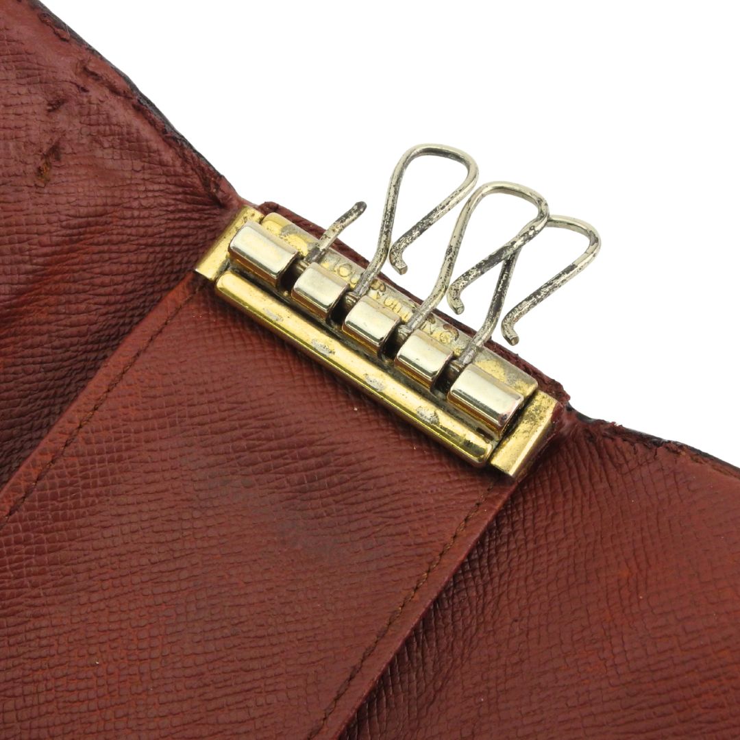 LOUIS VUITTON Key case Key holder M62631 Brown beige Multicles4