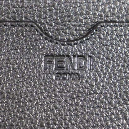 FENDI Shoulder Bag 7M0344 leather Graphite, GRAPHITE/RUBLS Mini camera bag