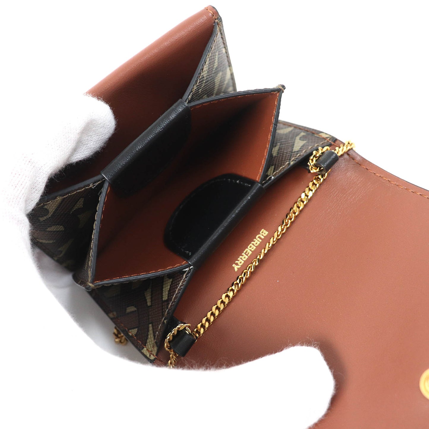 BURBERRY Bifold Wallet PVC Brown type