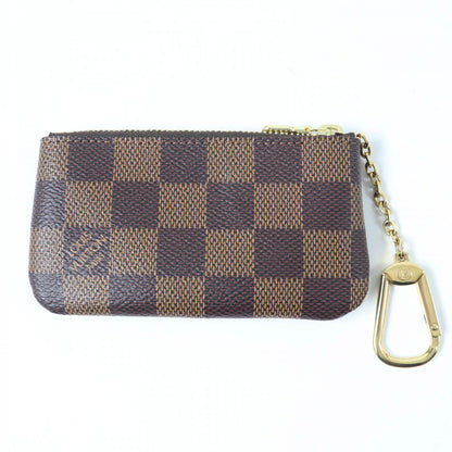 LOUIS VUITTON Coin case N62658 Damier canvas Brown Card Key case Key holder Pochette Cle